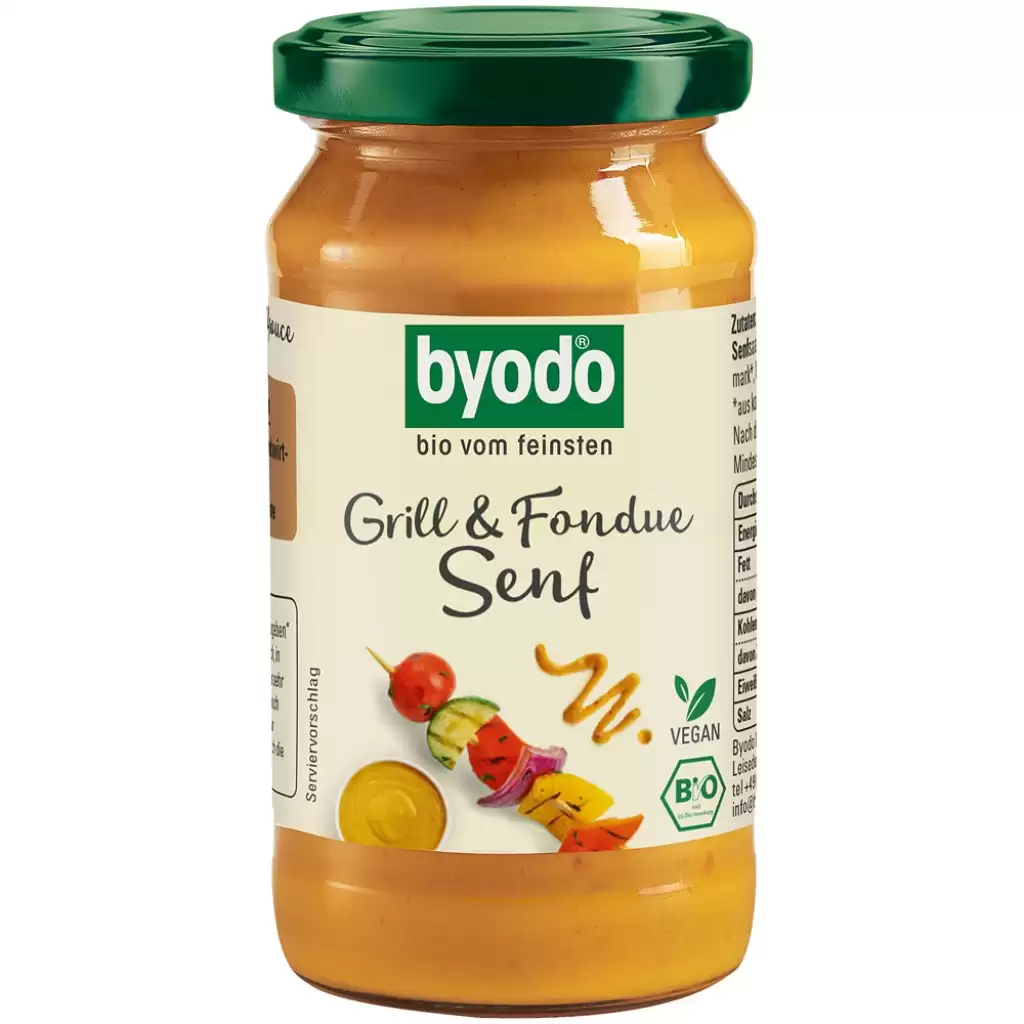 Sosuri - Mustar pentru gratar si fondue fara gluten, eco 200ml