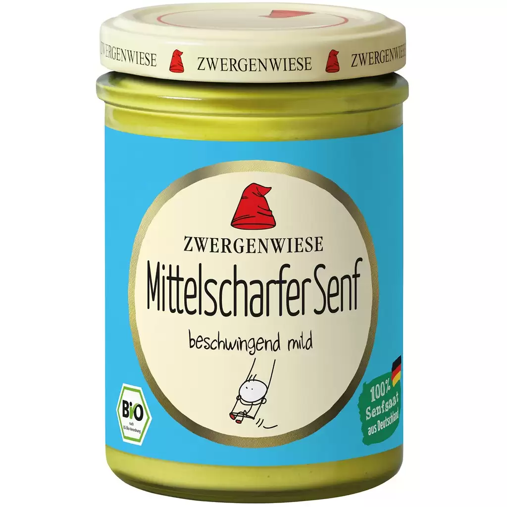 Sosuri - Mustar usor picant fara gluten, eco 160ml