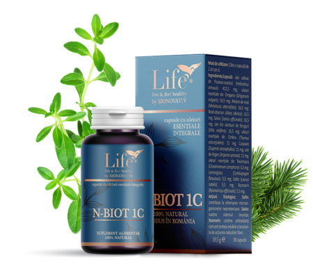 Capsule cu uleiuri esentiale - N-BIOT1C - 30 capsule
