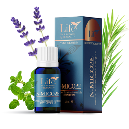 Uleiuri Esentiale - N-MICO2E - combinație de uleiuri esențiale integrale - 10 ml