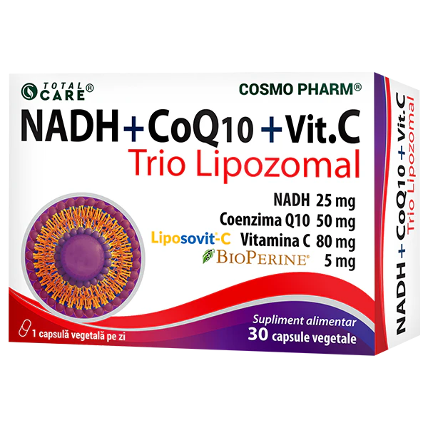 Minerale - NADH + COENZIMA Q10 + VITAMINA C - Trio Lipozomal