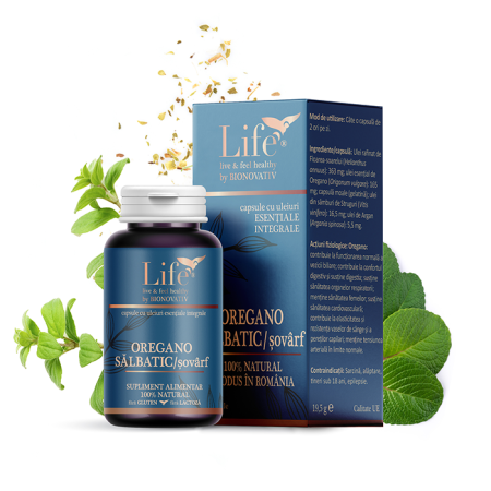 Capsule cu uleiuri esentiale - OREGANO SĂLBATIC/șovârf - 30 capsule