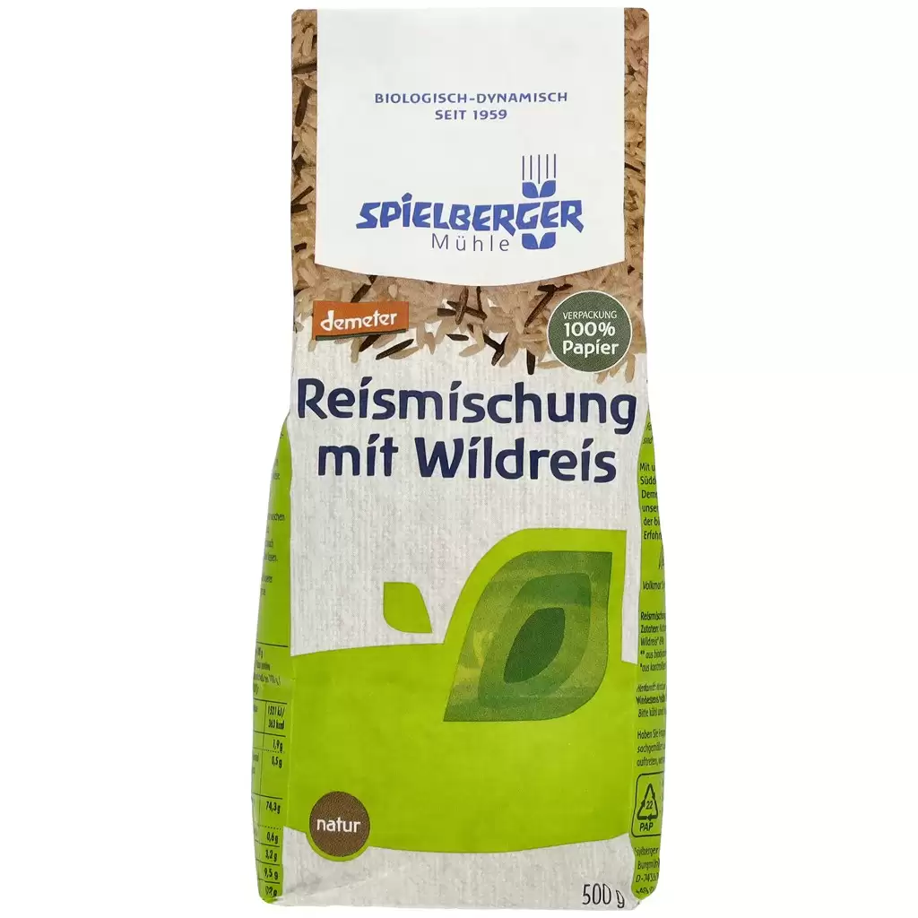 Orez - Orez amestec cu orez salbatic Demeter, eco 500g