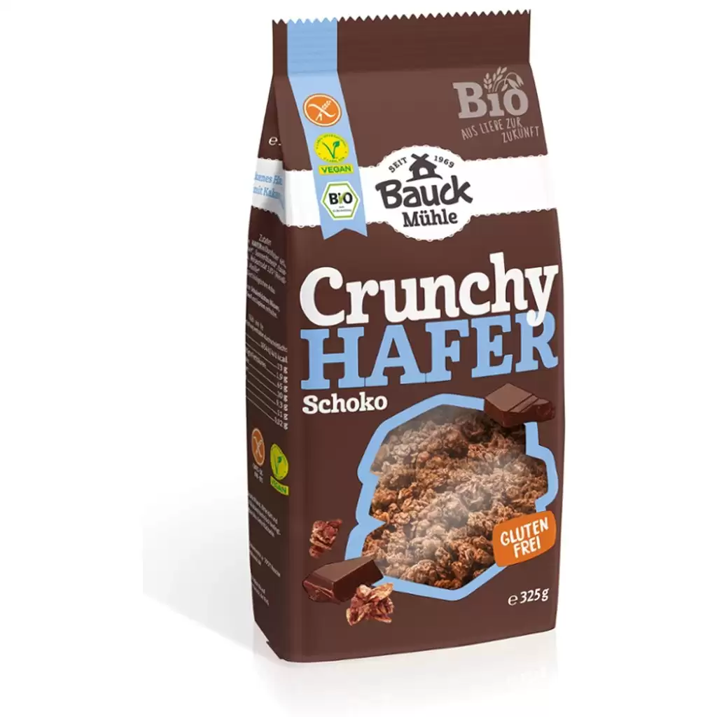 Cereale - Ovaz crocant cu ciocolata fara gluten, eco 325g