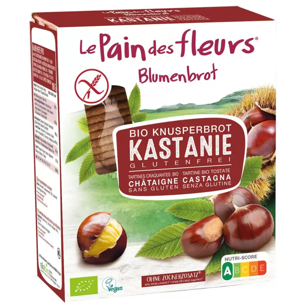 Paine - Paine crocanta cu castane fara gluten, eco 150g