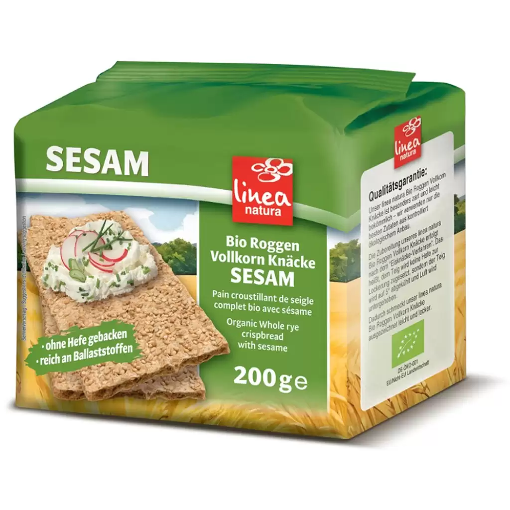 Paine - Paine crocanta din secara integrala cu susan, eco 200g