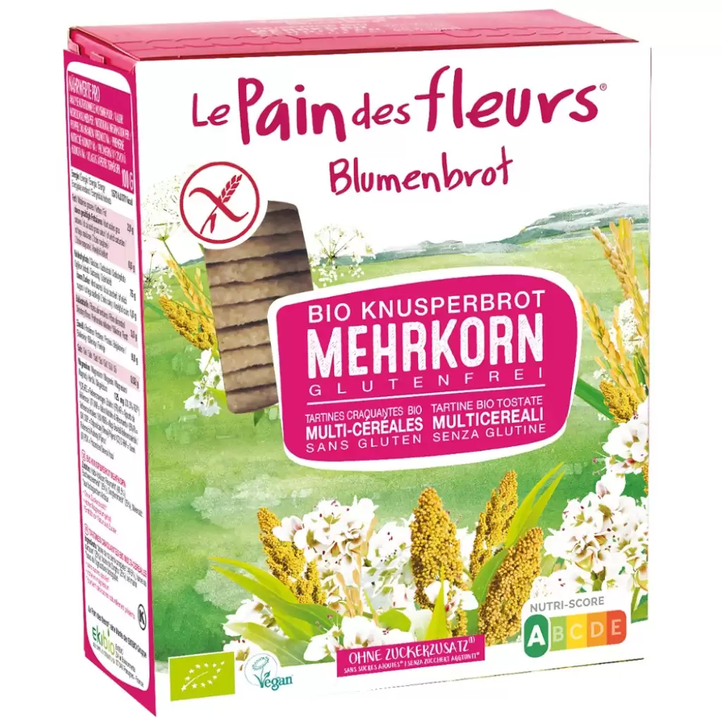 Paine - Paine crocanta multicereal fara gluten, eco 150g