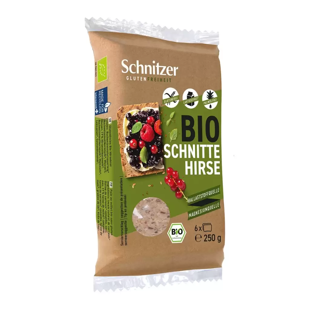 Paine - Paine din mei fara gluten si lactoza 6 felii, eco 250g
