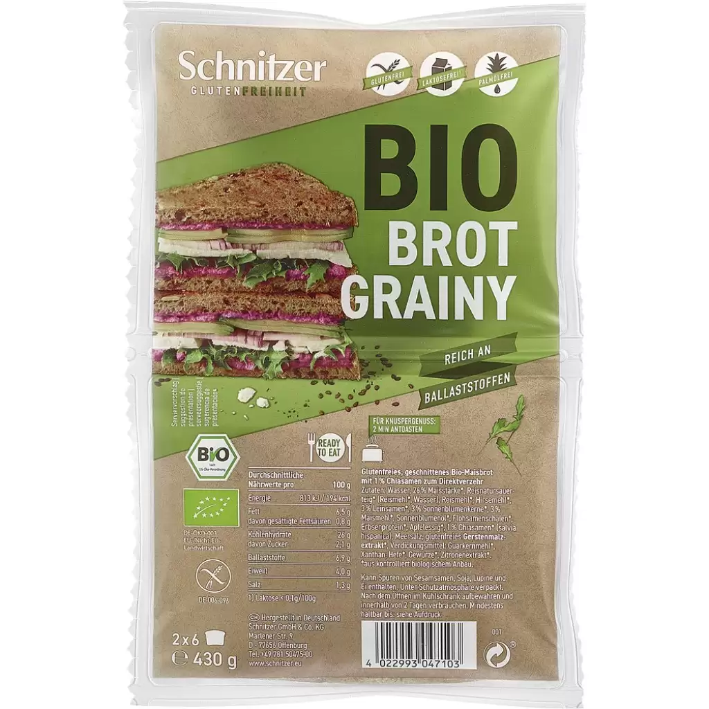 Paine - Paine toast cu seminte fara gluten, eco 430g