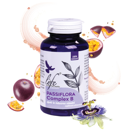Capsule cu uleiuri esentiale - PASSIFLORA COMPLEX B - 60 capsule