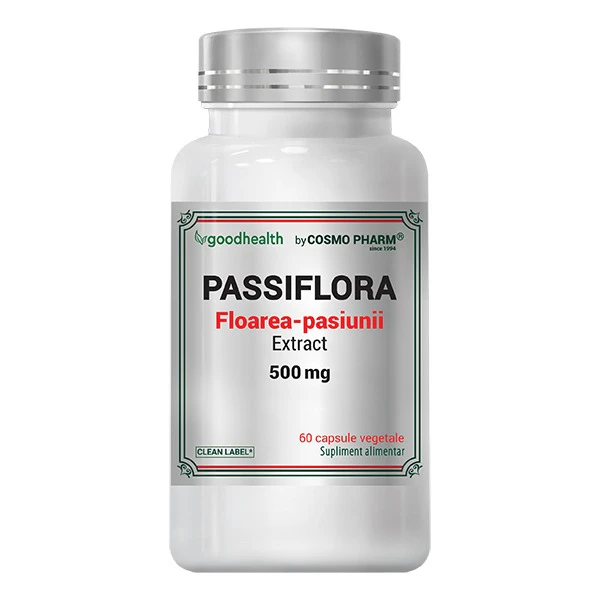 Extracte - PASSIFLORA/ FLOAREA-PASIUNII 60 capsule