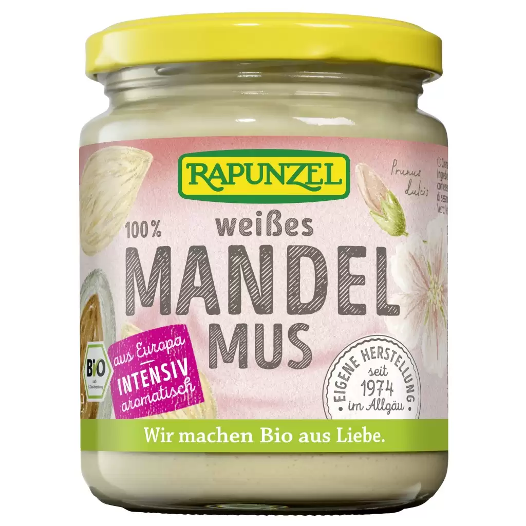 Creme bio din nuci si alune - Pasta alba de migdale vegana, eco 250g