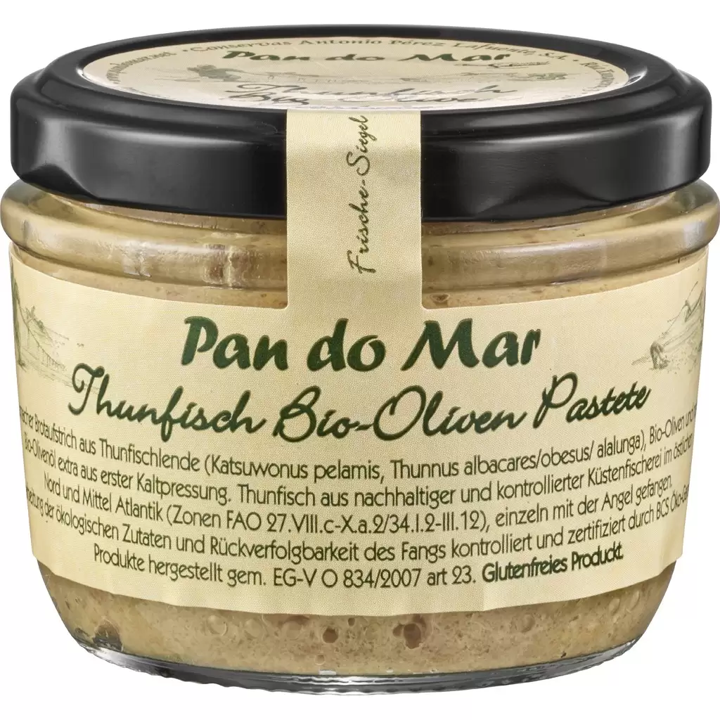 Conserve peste - Pasta de ton cu masline bio fara gluten 125 g