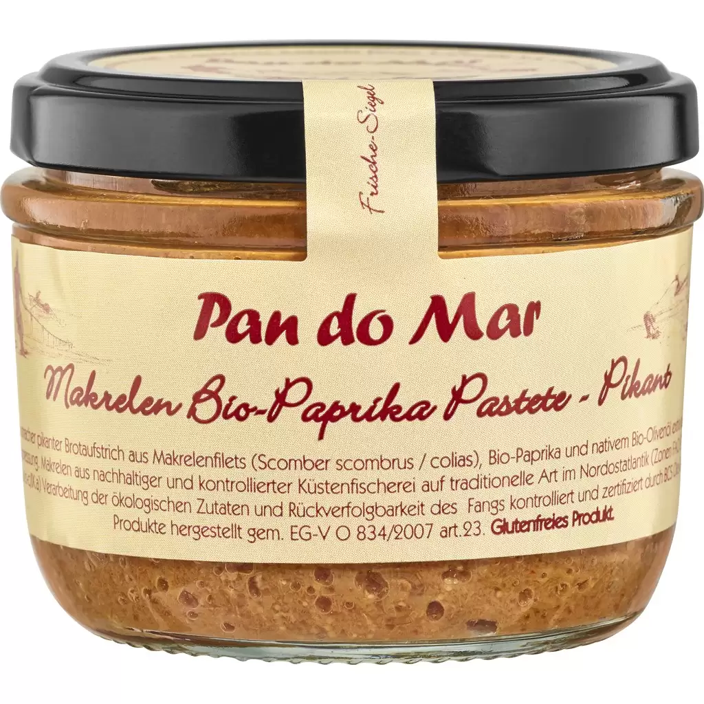 Conserve peste - Pasta picanta de macrou cu boia bio fara gluten 125g