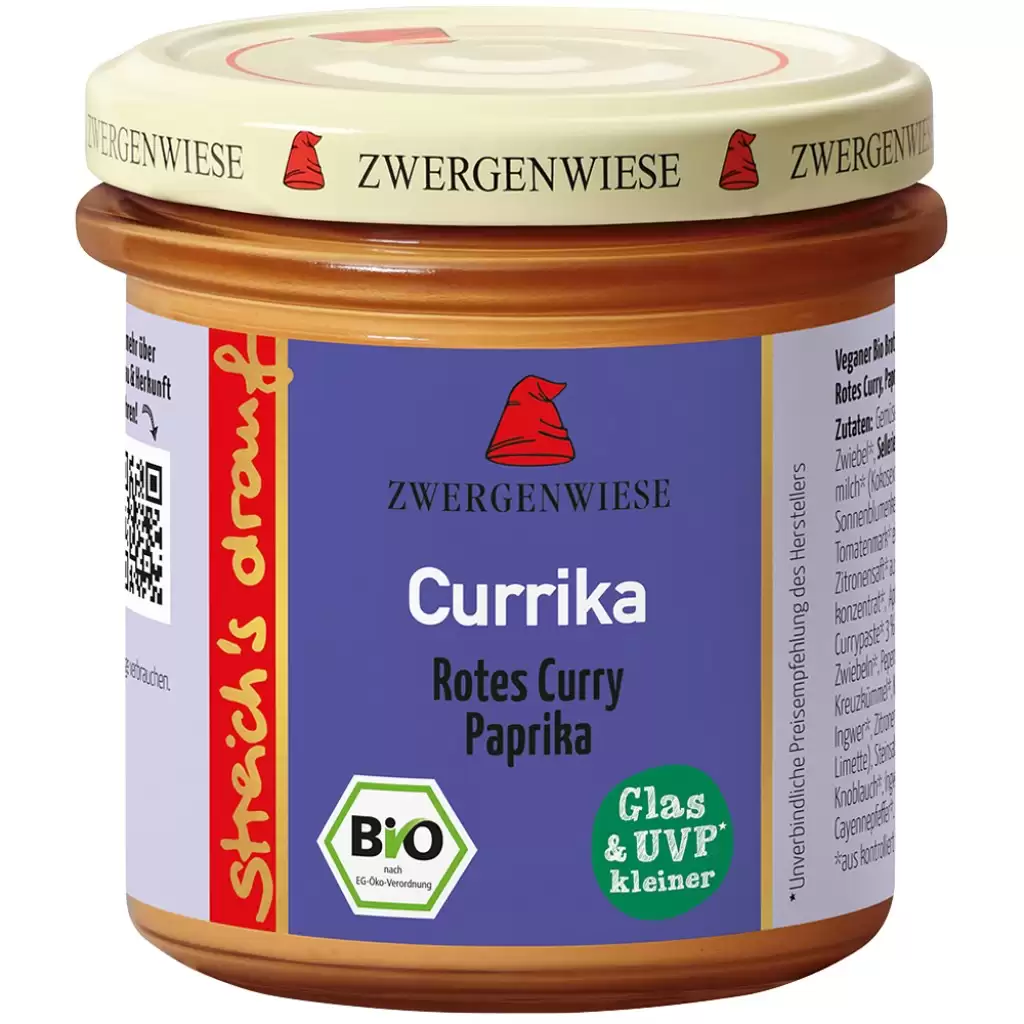 Pateu si creme vegetale - Pasta tartinabila cu ardei si curry fara gluten, eco 135g