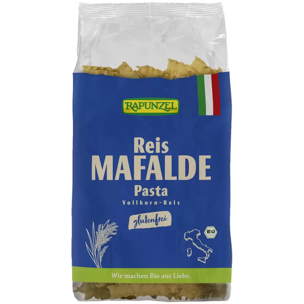 Paste fainoase - Paste mafalde din orez integral fara gluten, eco 250g