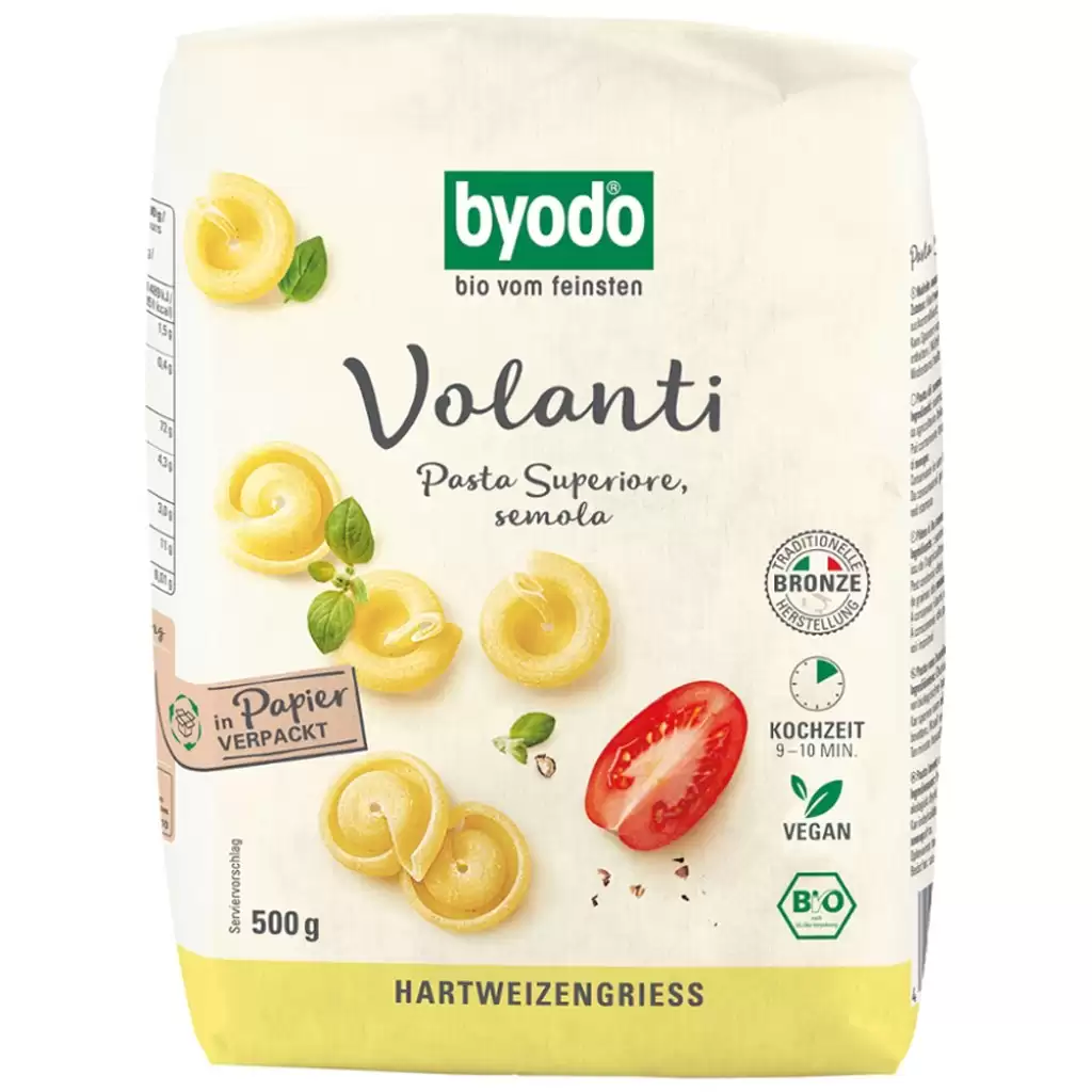 Paste fainoase - Paste Volanti din gris de grau dur, eco 500g