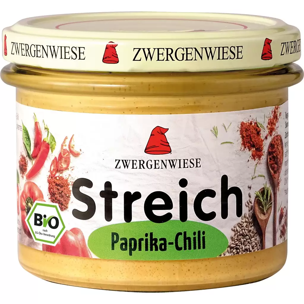 Pateu si creme vegetale - Pate vegetal cu ardei si chili fara gluten, eco 180g