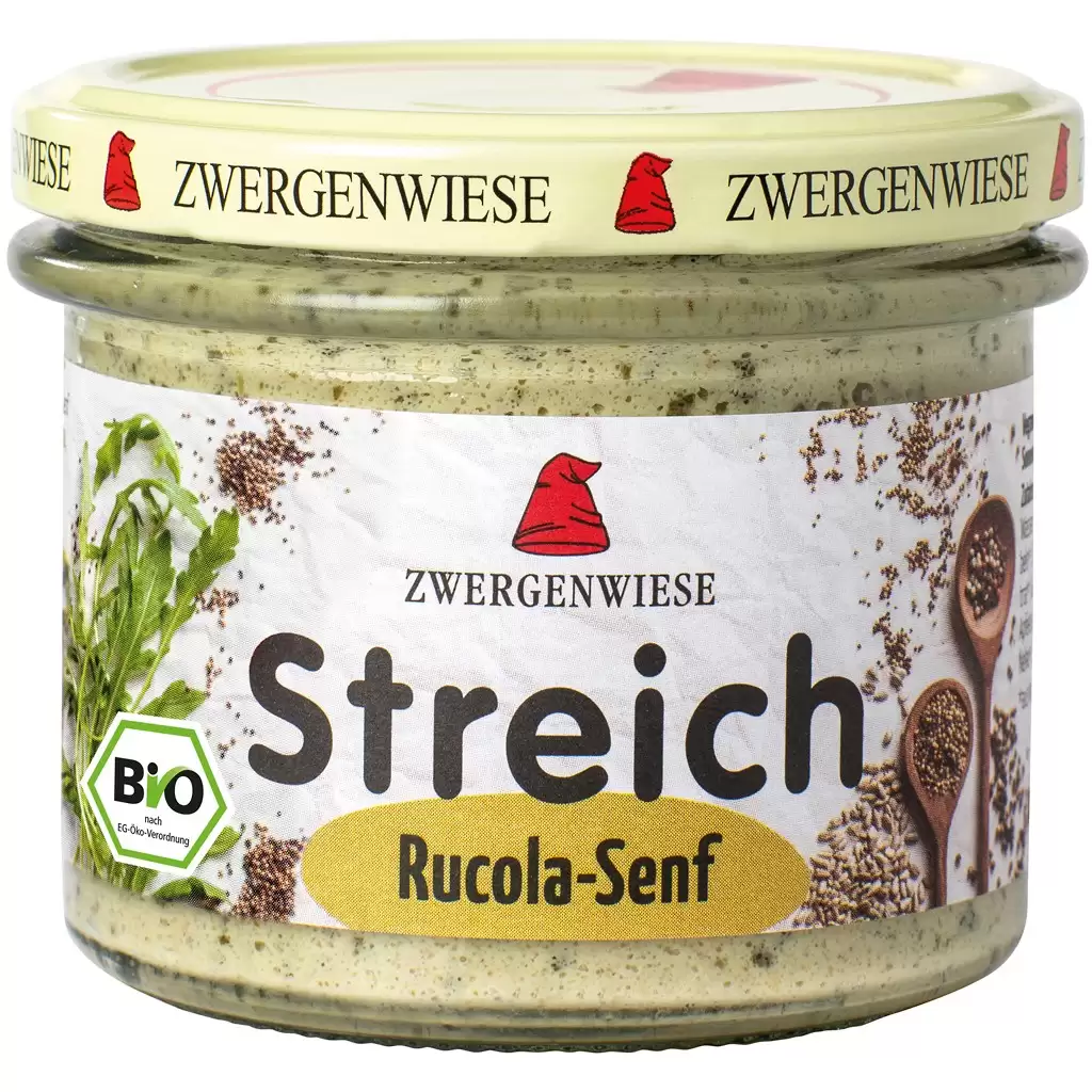Pateu si creme vegetale - Pate vegetal cu rucola si mustar fara gluten, eco 180g