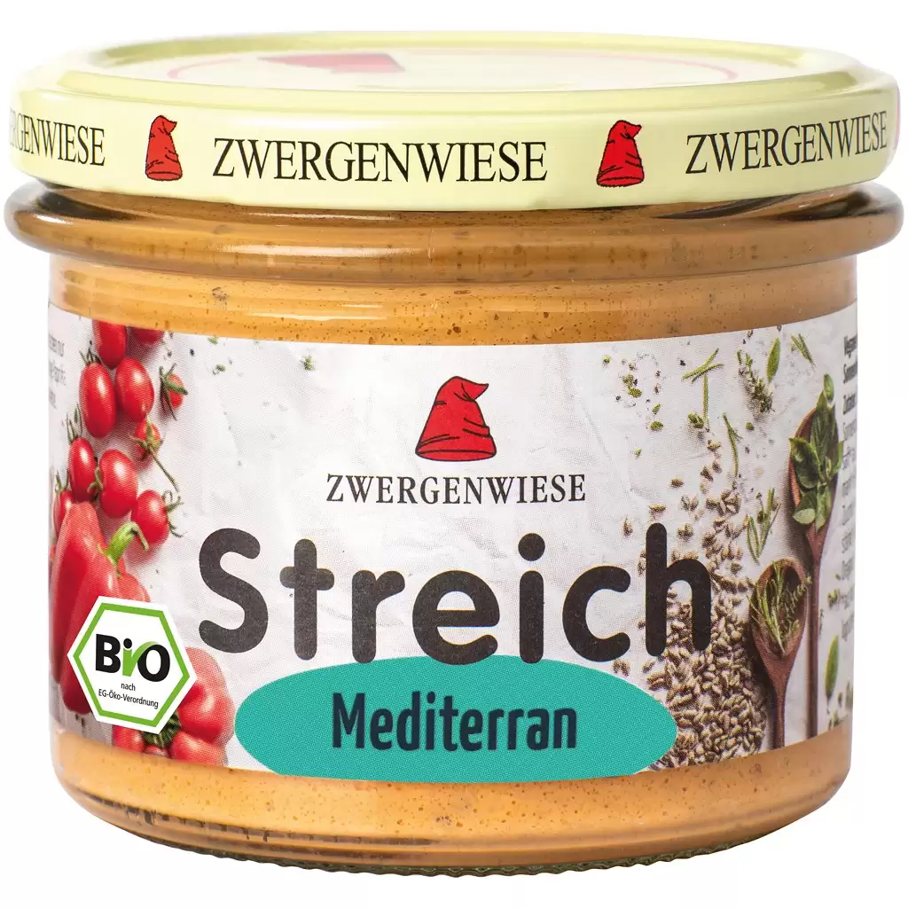 Pateu si creme vegetale - Pate vegetal cu tomate si ardei mediteranian fara gluten, eco 180g