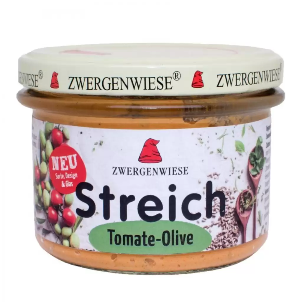 Pateu si creme vegetale - Pate vegetal cu tomate si masline, eco 180g