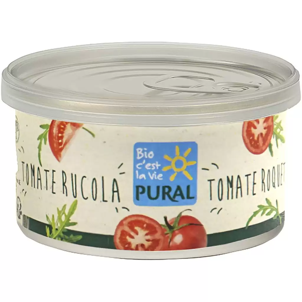 Pateu si creme vegetale - Pate vegetal cu tomate si rucola, eco 125g