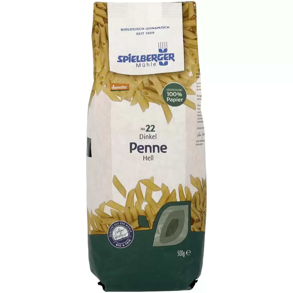 Paste fainoase - Penne din grau alb spelta Demeter, eco 500g