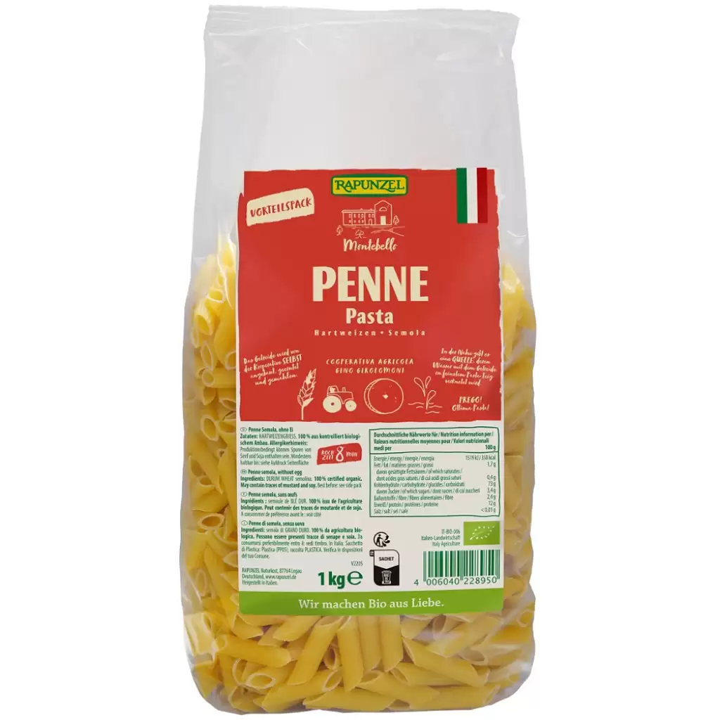 Paste fainoase - Penne semola, eco 1kg
