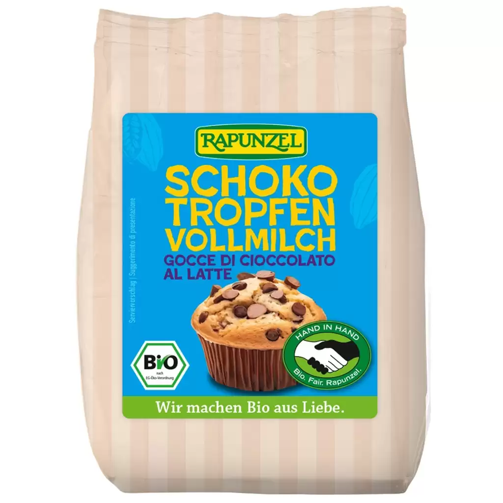 Ingrediente copt - Picaturi ciocolata din lapte integral, eco 100g