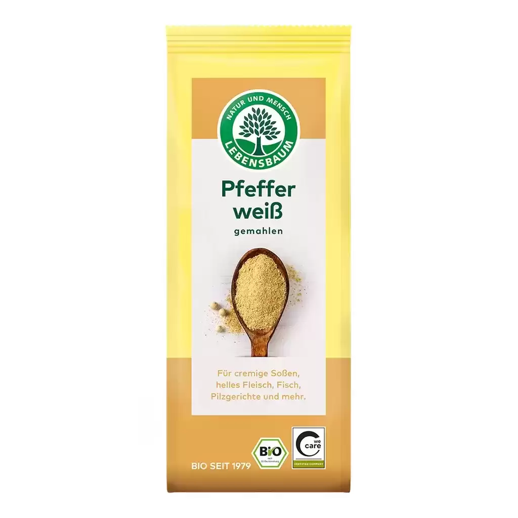 Condimente - Piper alb macinat, eco 50g