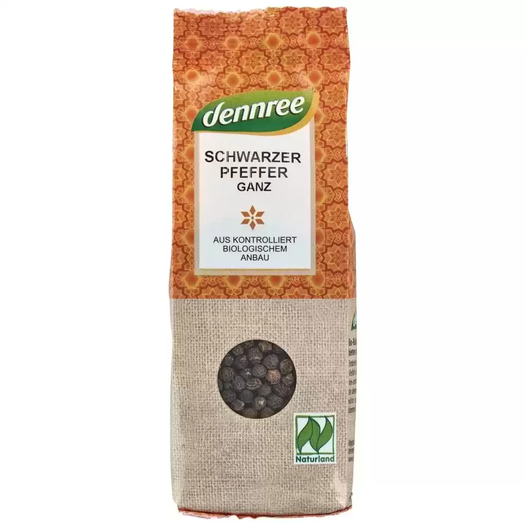 Condimente - Piper negru boabe, eco 65g