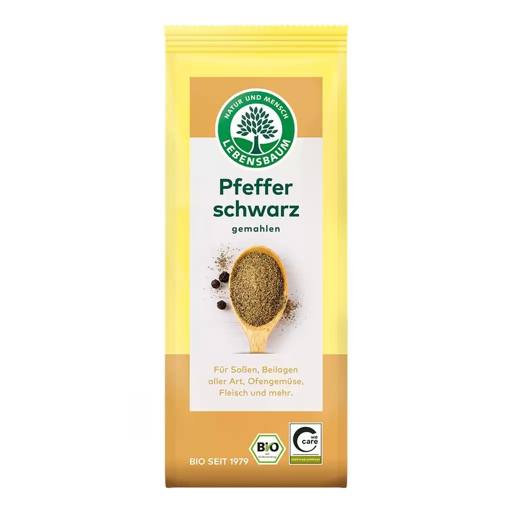 Condimente - Piper negru macinat, eco 50g