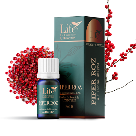Uleiuri Esentiale - PIPER ROZ - ulei esențial integral - 5 ml
