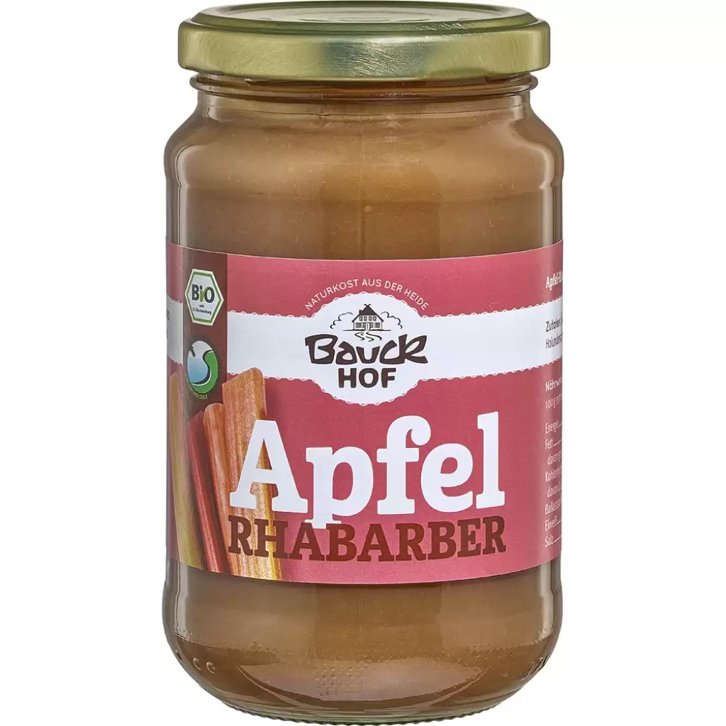 Dulceata - Piure de mere cu rubarba, eco 360g