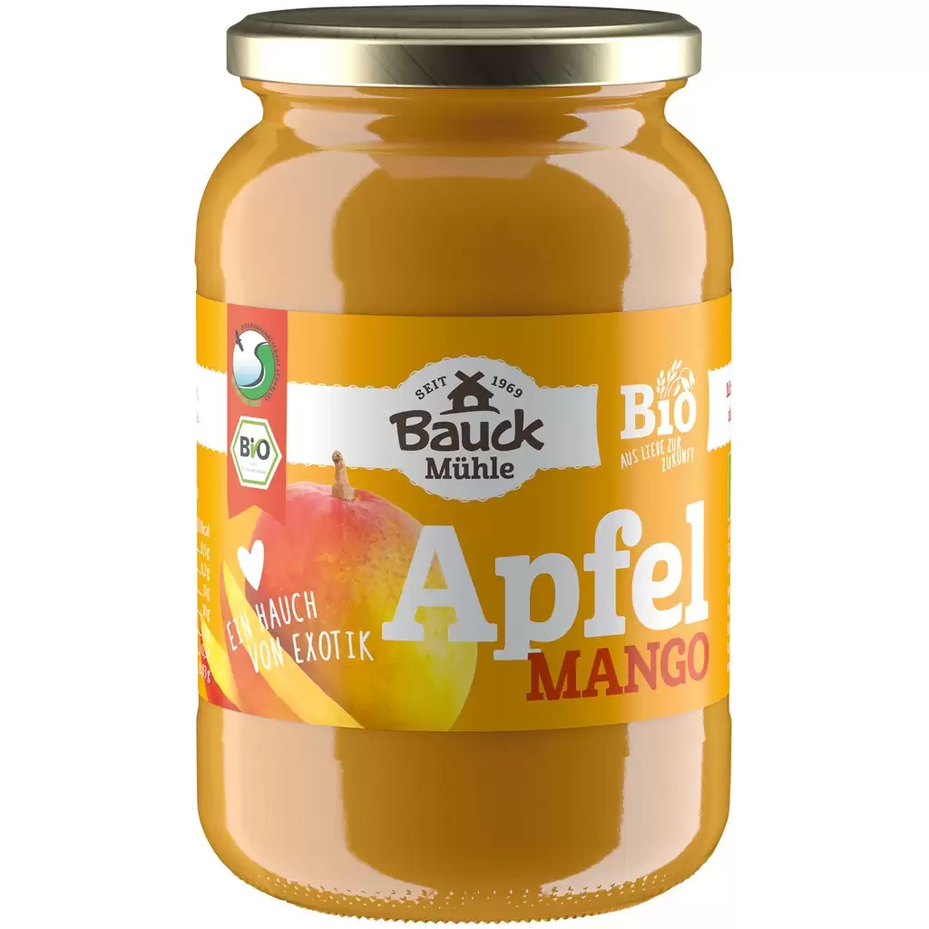 Dulceata - Piure de mere si mango fara gluten, eco 360g