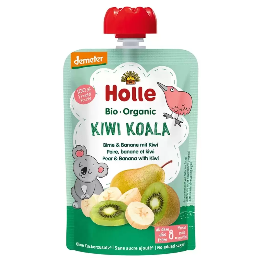 Piure bebelusi - Piure de pere banane si kiwi pentru copii 8 luni, eco 100g
