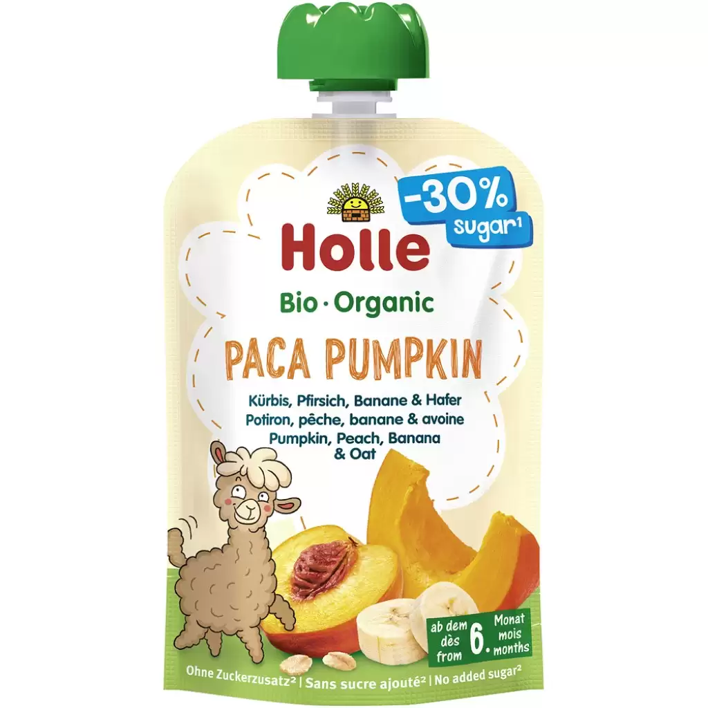 Piure bebelusi - Piure din dovleac piersici banane si ovaz fara gluten pentru copii 6 luni, eco 100g
