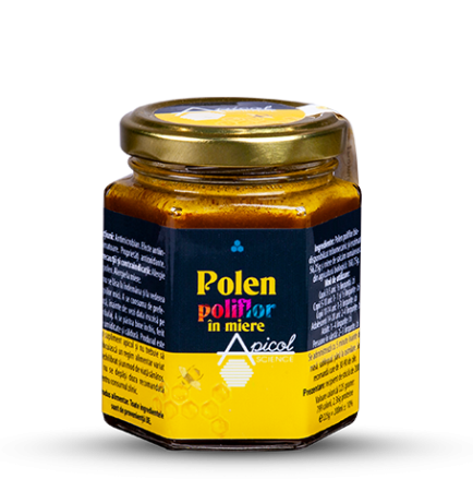 Apicole si Propolis - Polen poliflor în miere 200 ml