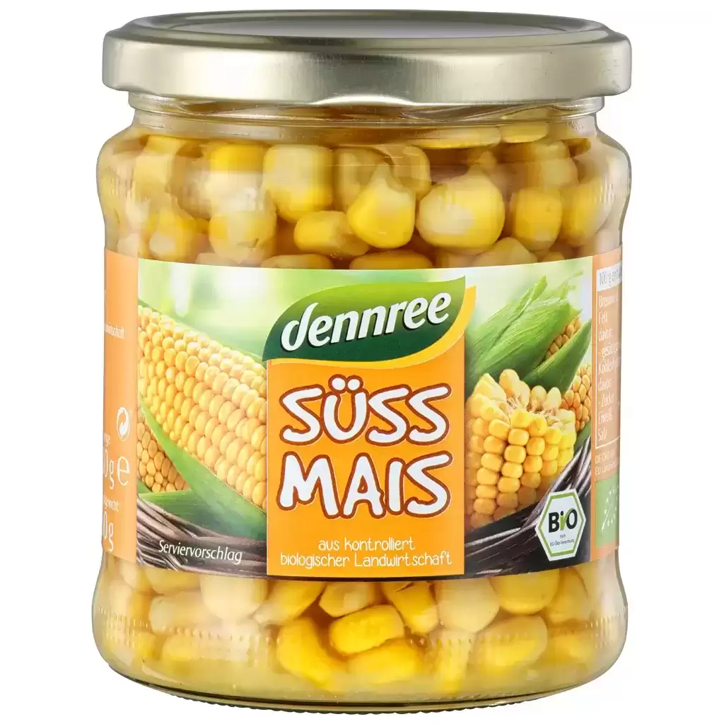 Leguminoase - Porumb dulce la borcan, eco 330g