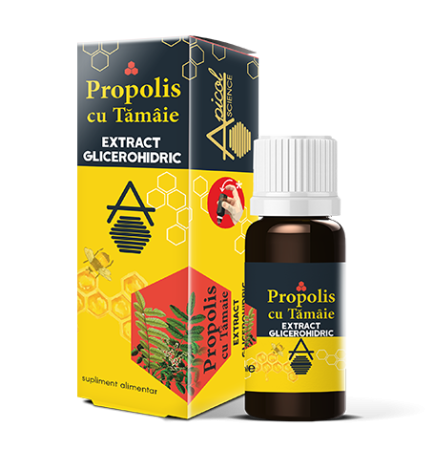 Apicole - Propolis cu Tămâie extract glicerohidric 30 ml