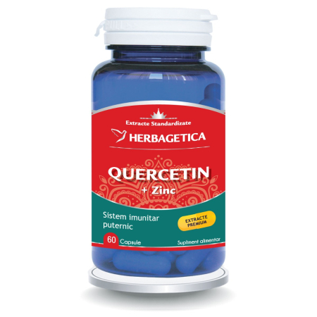 Minerale - Quercetin cu Zinc 60 capsule