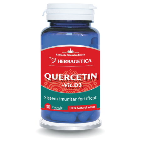Extracte - Quercetin + Vitamina D3 30 capsule