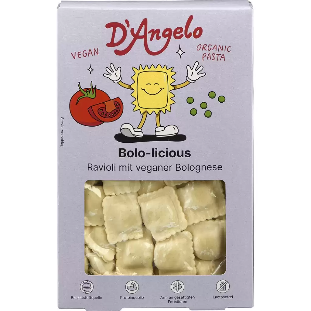 Paste fainoase - Ravioli Bolognese vegane, eco 250g