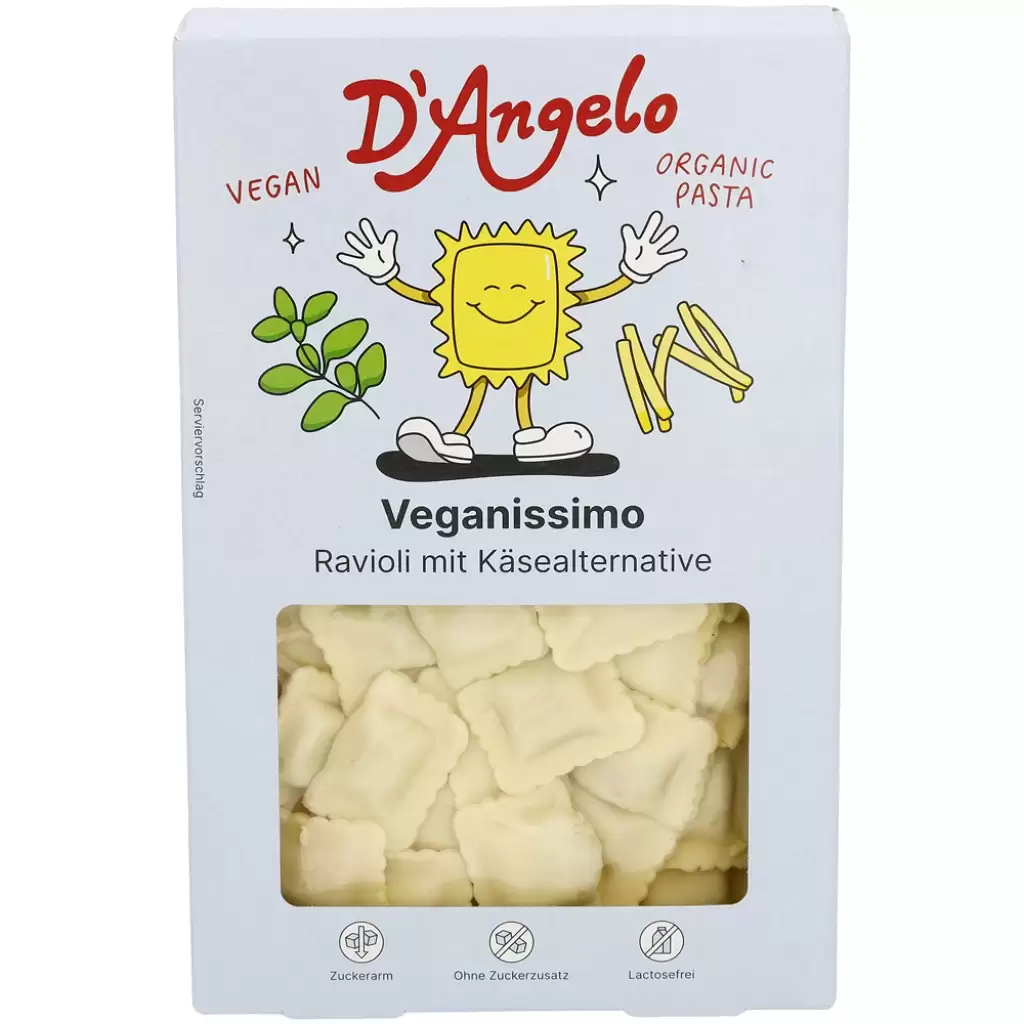 Paste fainoase - Ravioli vegani cu alternativa de branza, eco 250g