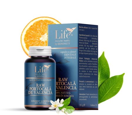 Uleiuri Esentiale - RAW PORTOCALĂ DE VALENCIA 30 capsule