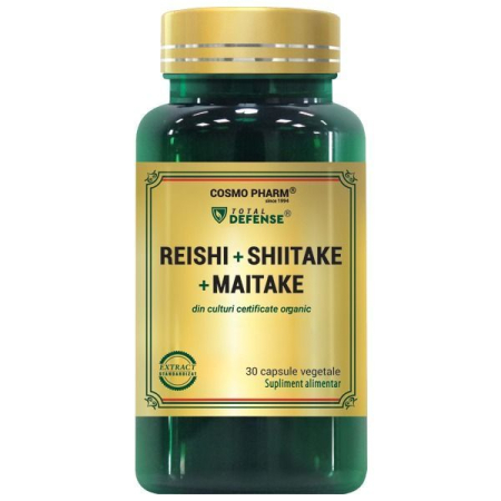 Extracte - REISHI + SHIITAKE + MAITAKE 30 capsule