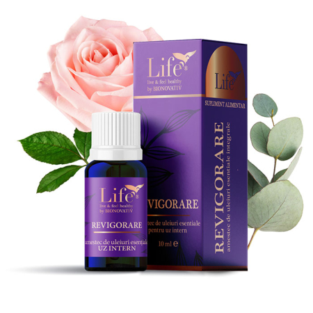 Uleiuri esentiale de uz intern - REVIGORARE - amestec de uleiuri esențiale - 10 ml