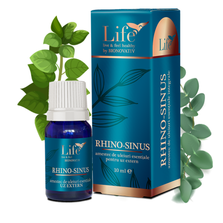 Uleiuri esentiale de uz intern - RHINO-SINUS - combinație de uleiuri esențiale - 10 ml