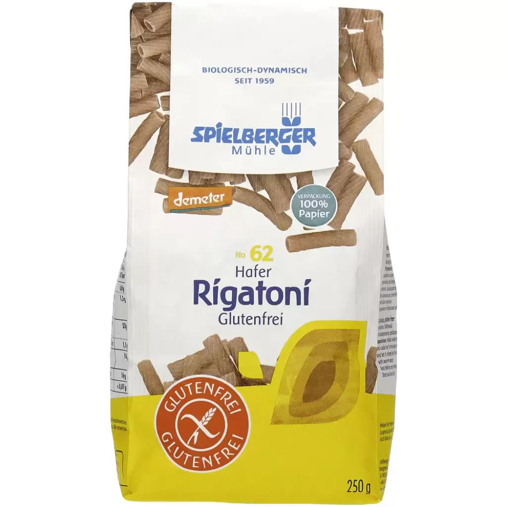 Paste fainoase - Rigatoni din ovaz fara gluten, eco 250g