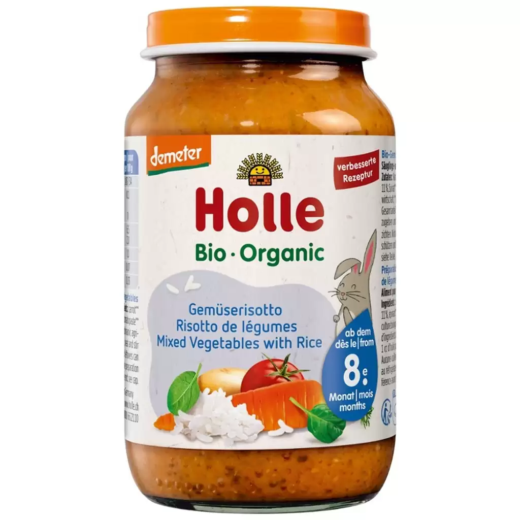 Piure bebelusi - Risotto cu legume pentru copii 8 luni, eco 220g